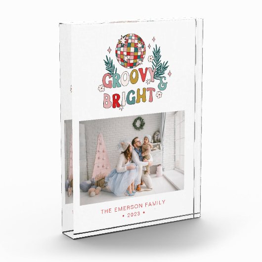 Retro Kerstmis Fotoblokken (Links)