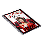 Retro Kerstmis Geen Filter Pinup Notitieboek (Rechterzijde)