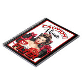 Retro Kerstmis Geen Filter Pinup Notitieboek (Linkerzijde)