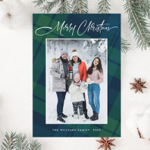 Retro Kerstmis gereplay één foto groet