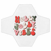 Retro Kerstmis Holly Jolly Vibes Trendy Feestdagen Voetbal (Enkel)