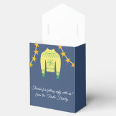 Retro Kerstmis Horrorsweater Kerstfeest Favor Bedankdoosjes (Geopend)