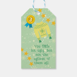 Retro Kerstmis Horrort-shirt Kerstfeest Cadeaulabel