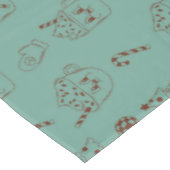 Retro Kerstmis Hot Cacao Vakantie Kawaii Patroon Tafelkleed (Gekanteld)