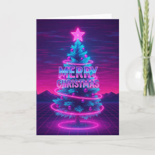 Retro Kerstmis Kaart