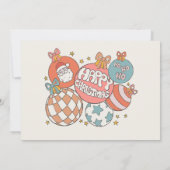 Retro Kerstmis Kerstman Verjaardag Foto Kaart (Achterkant)