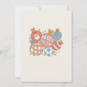 Retro Kerstmis Kerstman Verjaardag Kaart (Achterkant)