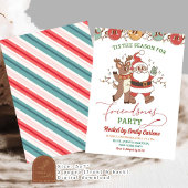Retro Kerstmis Kerstman Vriendenmas Kerstfeest Kaart