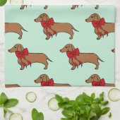 Retro Kerstmis Keukenhanddoek Cadeau (Gevouwen)