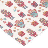 Retro Kerstmis Medium Tafelloper (Hoek)