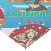 Retro Kerstmis, Mele Kalikimaka Hula Dancer Tafelkleed (Gekanteld)