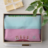 Retro Kerstmis, Mele Kalikimaka Hula Dancer Tissuepapier (Geschenk)