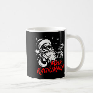 Retro Kerstmis Mele Kalikimaka Kerstman Shaka Hawa Koffiemok