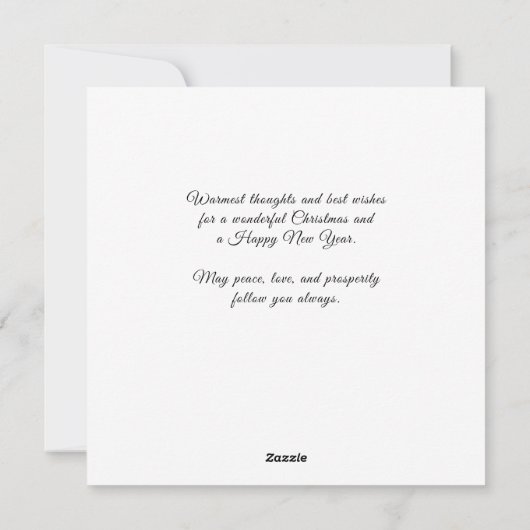 Retro | Kerstmis met hout Feestdagenkaart (Achterkant)