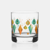 Retro Kerstmis Mid Century Modern Whisky Glas (Achterkant)