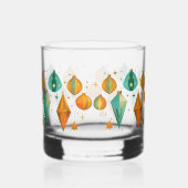 Retro Kerstmis Mid Century Modern Whisky Glas (Rechts)