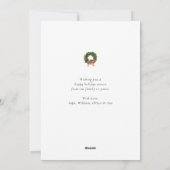  Retro Kerstmis, niet-foto Feestdagenkaart (Achterkant)