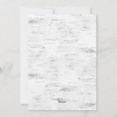 Retro Kerstmis Red Truck Rustic Birch Bark PHOTO Feestdagenkaart (Achterkant)