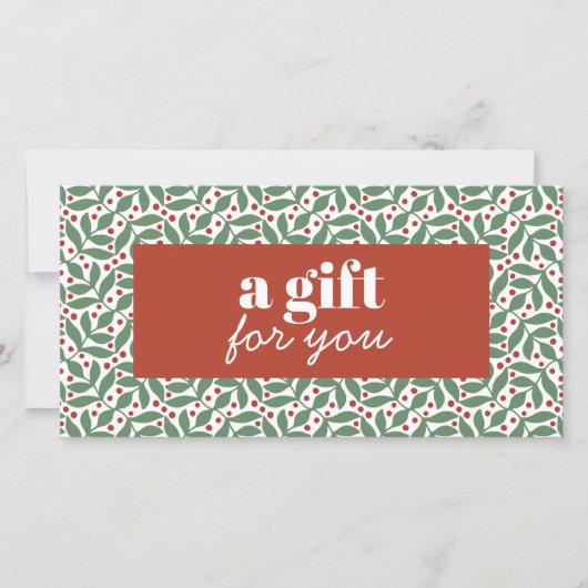 RETRO KERSTMIS RODE BESSEN GROENE BLADEREN SPECIAA (Voorkant)