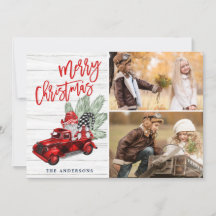 Retro Kerstmis Rustic 2 PHOTO Greep