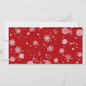 Retro Kerstmis Rustic 2 PHOTO Greep Feestdagenkaart (Achterkant)