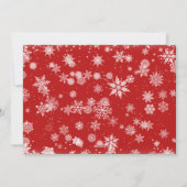 Retro Kerstmis Rustic 3 PHOTO Greep Feestdagenkaart (Achterkant)