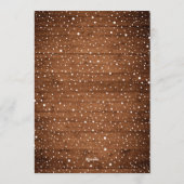 Retro Kerstmis Rustic 4 PHOTO Greep Feestdagenkaart (Achterkant)