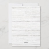 Retro Kerstmis Rustic 4 PHOTO Greep Feestdagenkaart (Achterkant)