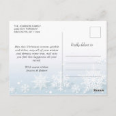 Retro Kerstmis Rustic 5 PHOTO Greep Briefkaart (Achterkant)