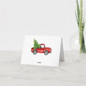 Retro Kerstmis Rustic 5 PHOTO Greep Feestdagen Kaart (Achterkant)