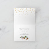 Retro Kerstmis Rustic 5 PHOTO Greep Feestdagen Kaart (Binnen)