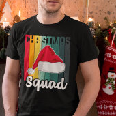 Retro Kerstmis — Santa Hat Festive Tri-Blend Shirt