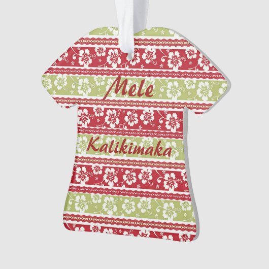 Retro Kerstmis Shirt Ornament (voorkant)