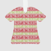 Retro Kerstmis Shirt Ornament (achterkant)