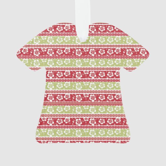 Retro Kerstmis Shirt Ornament (achterkant)