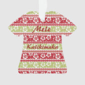 Retro Kerstmis Shirt Ornament (voorkant)