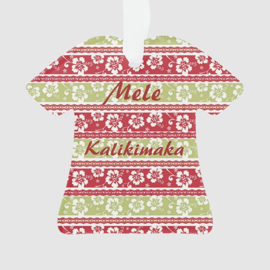 Retro Kerstmis Shirt Ornament (voorkant)