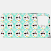 Retro Kerstmis Siamese Cat Ogee Case-Mate iPhone Case (Achterkant (horizontaal))