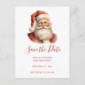 Retro Kerstmis Sinterklaas Aankondigingskaart (Voorkant)