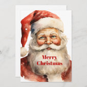 Retro Kerstmis Sinterklaas Feestdagenkaart (Voorkant / Achterkant)