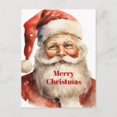 Retro Kerstmis Sinterklaas Feestdagenkaart (Voorkant)