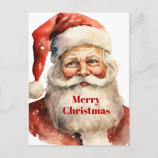 Retro Kerstmis Sinterklaas Feestdagenkaart (Voorkant)