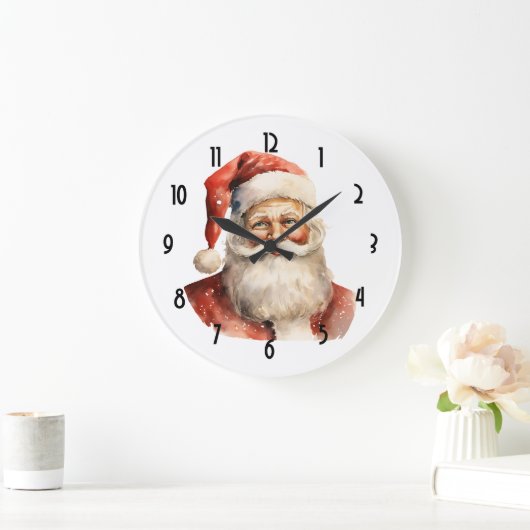 Retro Kerstmis Sinterklaas Grote Klok (Huis)