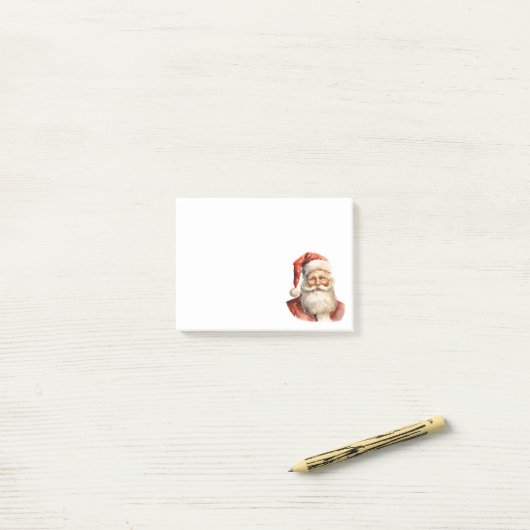 Retro Kerstmis Sinterklaas Post-it® Notes (Op bureau)