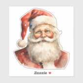 Retro Kerstmis Sinterklaas Sticker (Vel)