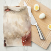 Retro Kerstmis Sinterklaas Theedoek (Quarter Fold)