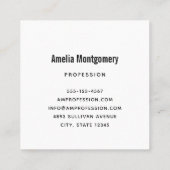 Retro Kerstmis Sinterklaas Vierkante Visitekaartje (Achterkant)