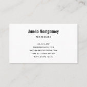 Retro Kerstmis Sinterklaas Visitekaartje (Achterkant)