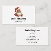 Retro Kerstmis Sinterklaas Visitekaartje (Voorkant / Achterkant)