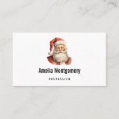 Retro Kerstmis Sinterklaas Visitekaartje (Voorkant)